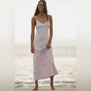 Anthropologie Lavender Knit Midi Dress